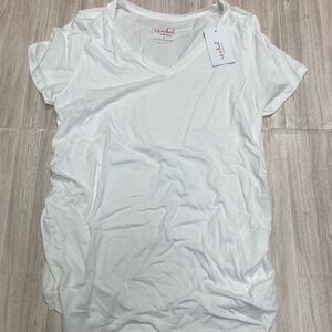 Isabel White V-Neck T-Shirt